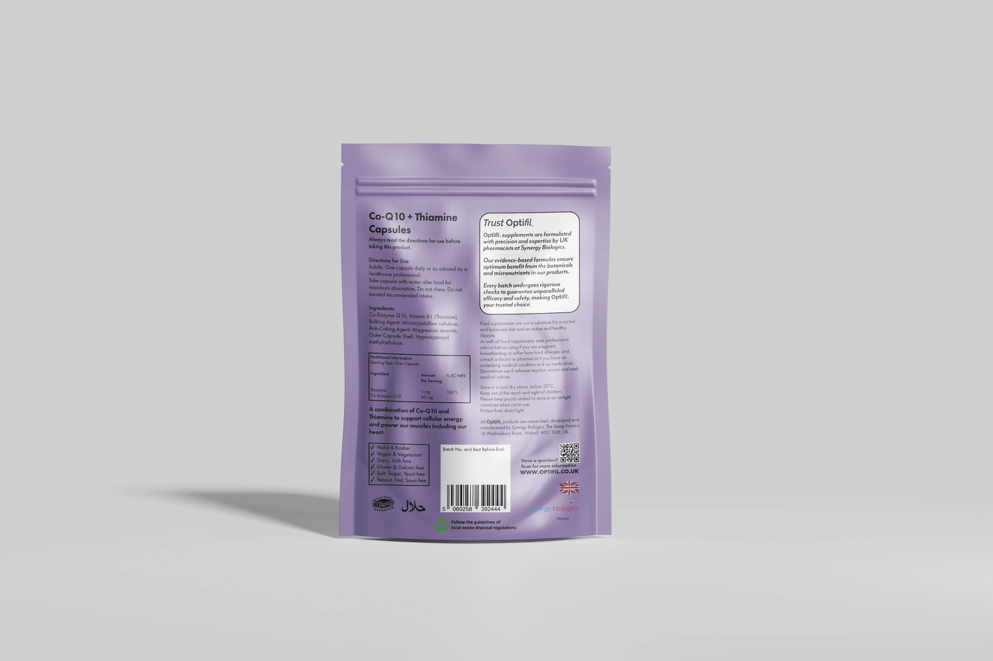CoQ10 + Thiamine - Optifil Supplements