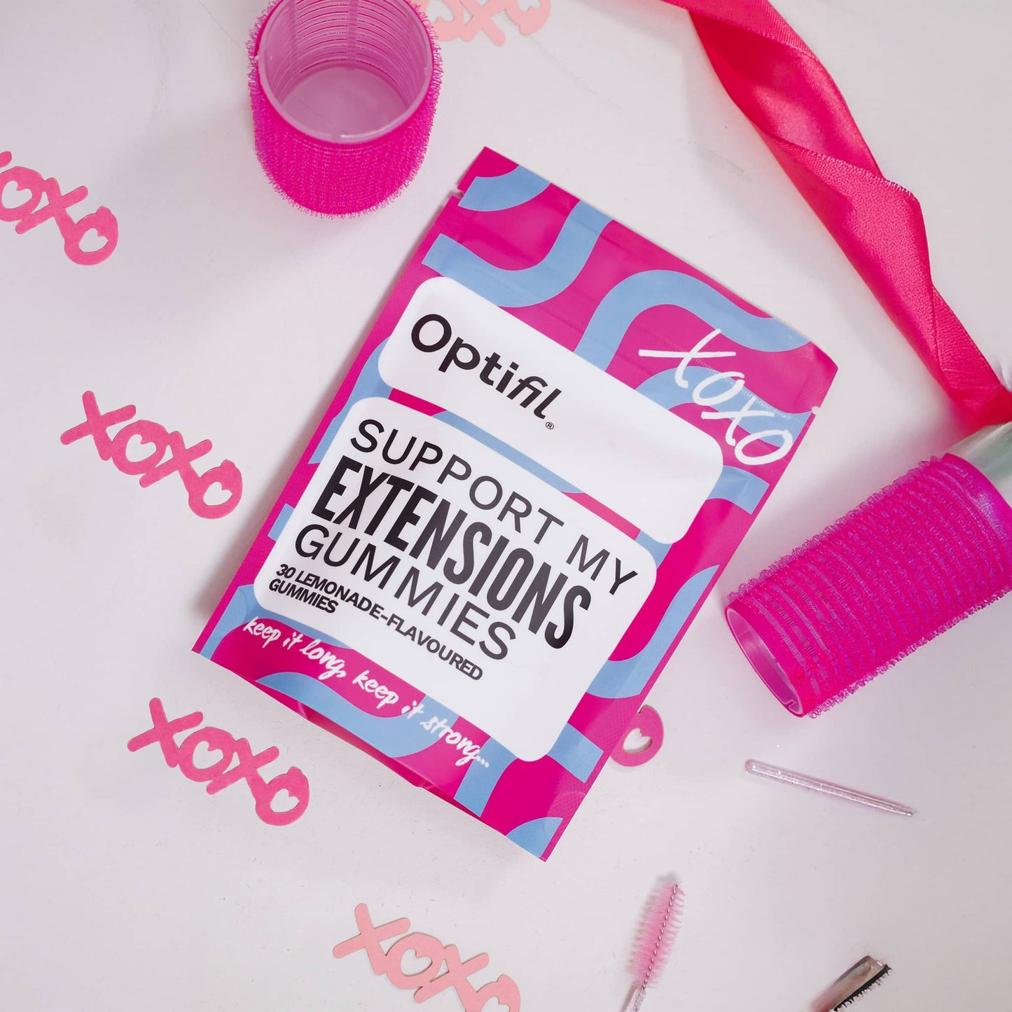 Optifil Support My Extensions viral beauty gummies for hair and beauty lovers in the UK