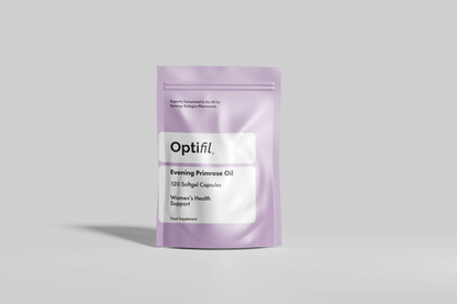 Optifil Evening Primrose Oil 120 Softgel Capsules for Women's Health Support