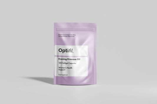 Optifil Evening Primrose Oil 120 Softgel Capsules for Women's Health Support