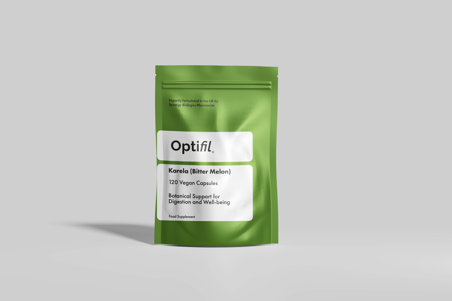 Optifil Karela (Bitter Melon) 120 Vegan Capsules for Botanical Support for Digestion and Well-being