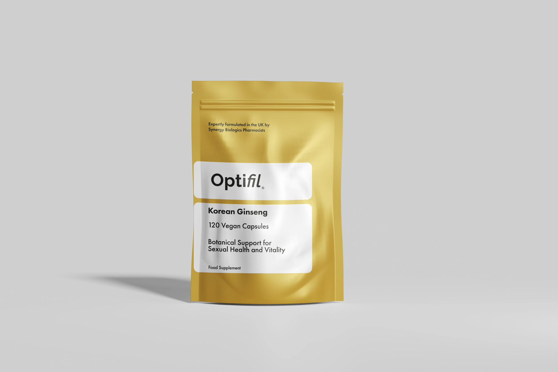 Optifil Korean Ginseng 120 Vegan Capsules for Botnical Support for Sexual Health and Vitality