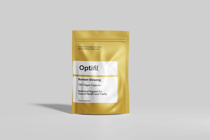 Optifil Korean Ginseng 120 Vegan Capsules for Botnical Support for Sexual Health and Vitality
