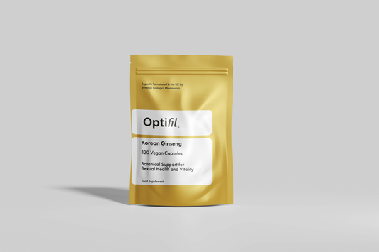 Optifil Korean Ginseng 120 Vegan Capsules for Botnical Support for Sexual Health and Vitality