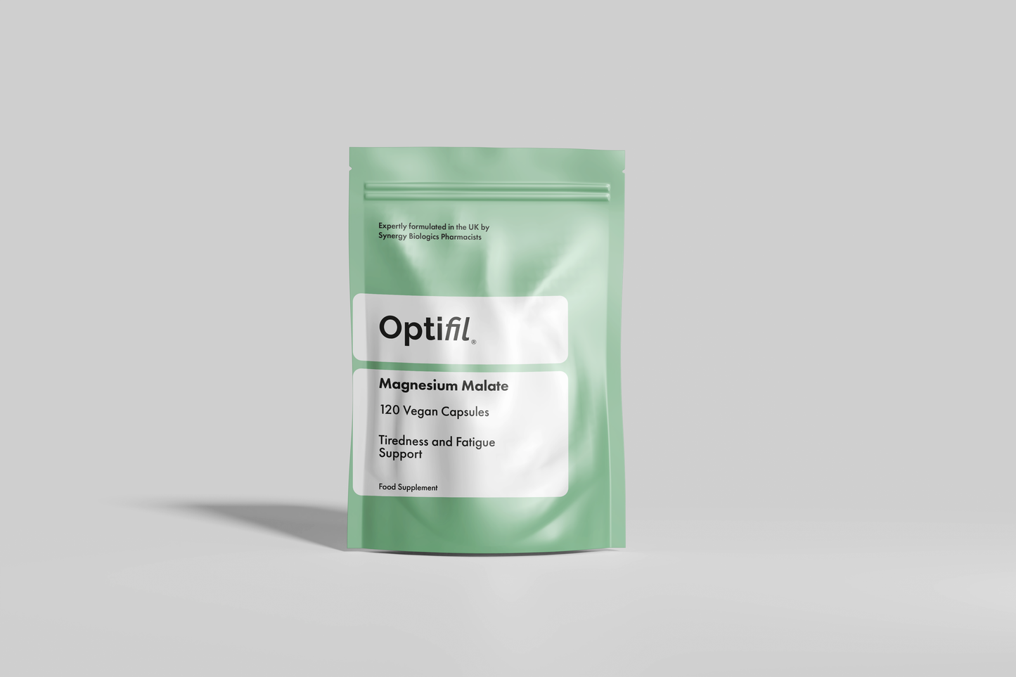 Optifil Magnesium Malate 120 Vegan Capsules for Tiredness and Fatigue Support