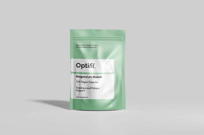 Optifil Magnesium Malate 120 Vegan Capsules for Tiredness and Fatigue Support