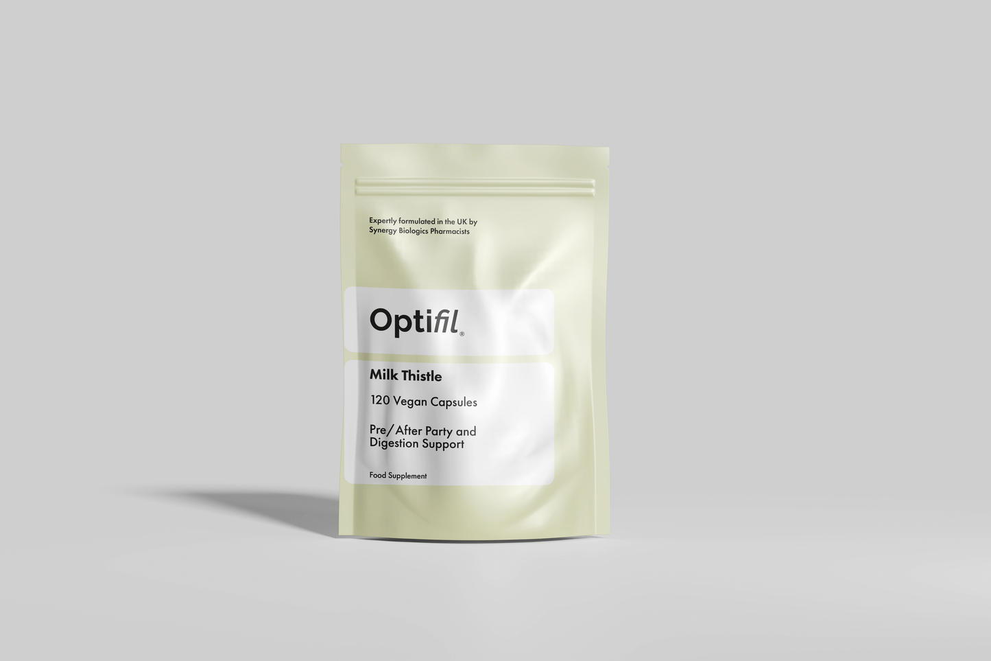 Optifil Milk Thistle 120 Vegan Capsules for Pre/After Party and Digestion Support