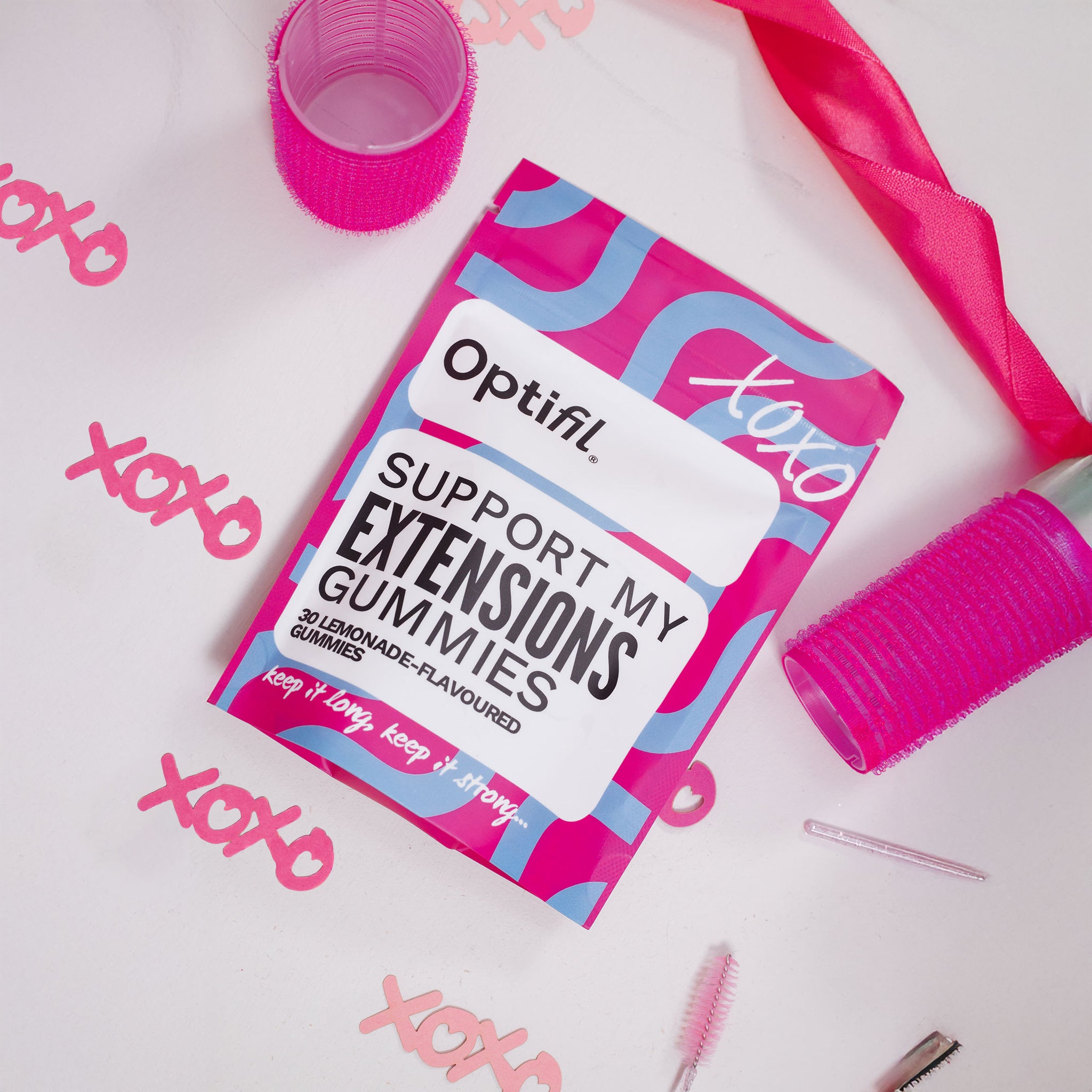 Optifil Support My Extensions viral beauty gummies for hair and beauty lovers in the UK